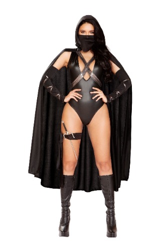 4898 - 5pc Ninja Villain - Black / M/L