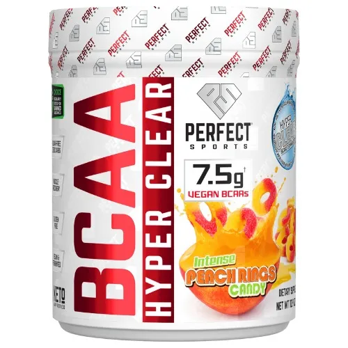 Gym Supplement Perfect Sports, BCAA Hyper Clear, Intense Peach Rings, 10.9 oz (310 g)