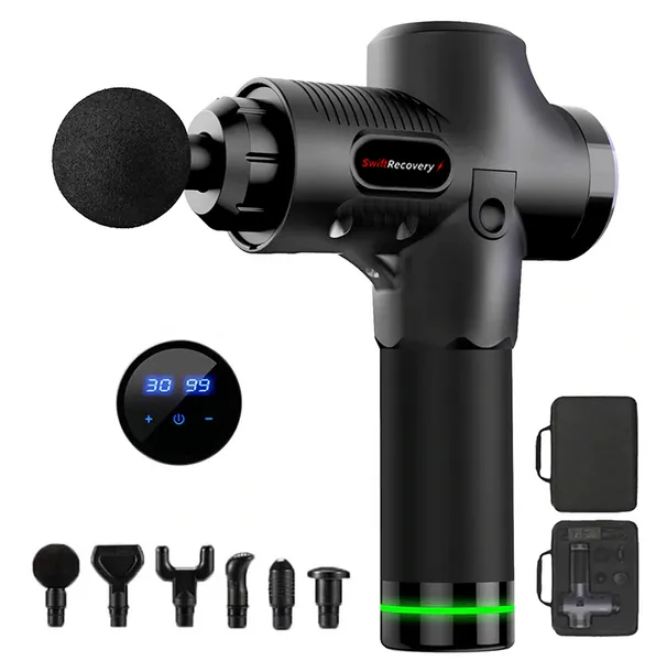 SwiftRecovery Percussion Massager by SwiftRecovery - Matte Black