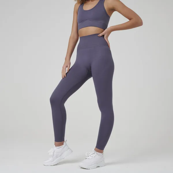 Balance Seamless Leggings by Stylish AF Fitness Co - Slate Grey / M