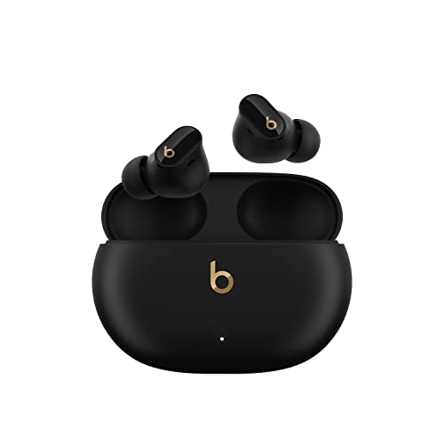 Beats Studio Buds + | True Wireless Noise Cancelling Earbuds, Enhanced Apple & Android Compatibility, Built-in Microphone, Sweat Resistant Bluetooth Headphones, Spatial Audio - Black/Gold - Black/Gold - Studio Buds + - Without AppleCare+