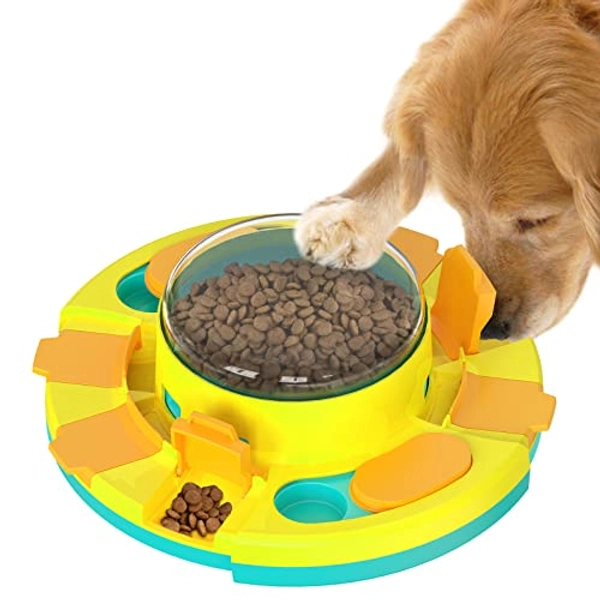 KADTC Puzzle Toys for Dog Boredom and Mentally Stimulating,Slow Food Feeder Dispenser,Keep Busy,Replace Pet Bowl,Puppy Brain Mental Stimulation Toy Level 2 in 1 Small/Medium/Large Aggressive Chewers A