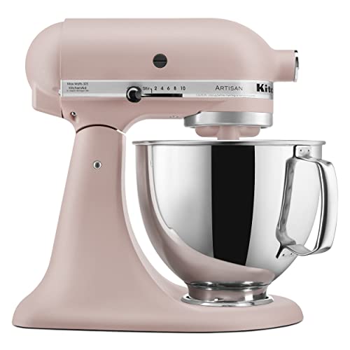 KitchenAid Artisan Series 5 Quart Tilt-Head Stand Mixer, Feather Pink, KSM150PSFT - Feathered Pink​ - Mixer