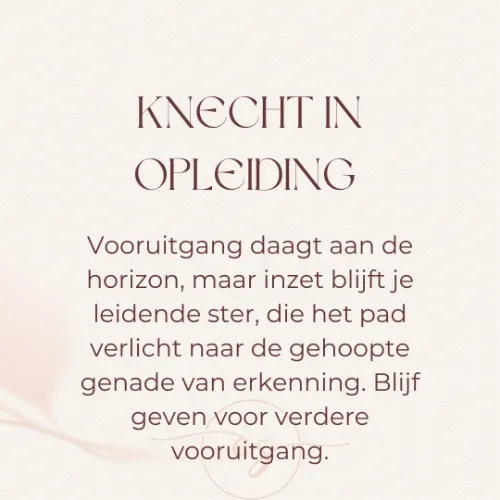 Knecht in Opleiding 