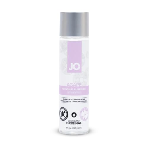 JO Agape Original Lubricant, Made for Sensitive Skin, pH Balanced, Lube for Men, Women and Couples, 4 Fl Oz - 4 Fl Oz (Pack of 1)