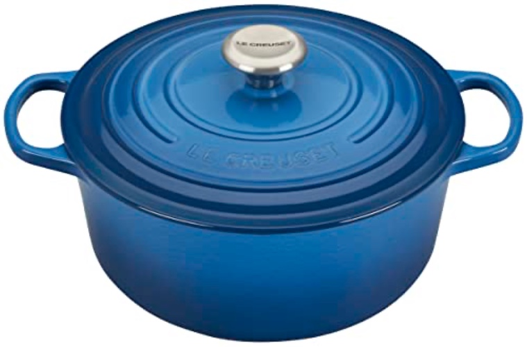 Le Creuset Enameled Cast Iron Signature Round Dutch Oven, 5.5 qt., Marseille - Marseille - 5.5 Qt
