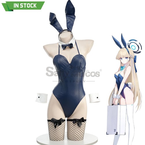 【In Stock】Game Blue Archive Cosplay Toki Black Bunny Girl Cosplay Costume - Free Size