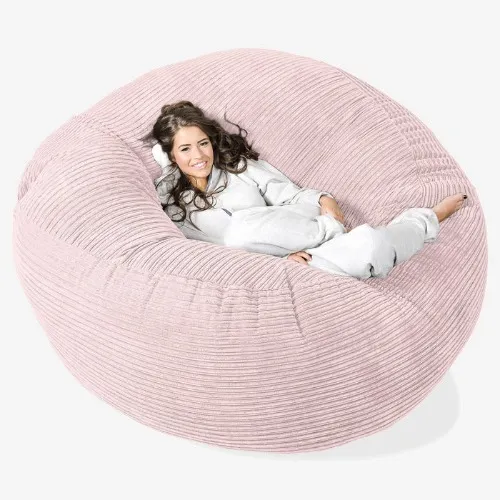 Loungepug Mega Mammoth Bean Bag I Pink