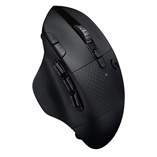 Logitech G604 LIGHTSPEED Wireless Gaming Mouse with 15 programmable controls, 240 hour battery life, dual wireless connectivity modes, hyper-fast scroll wheel, and high-performance HERO 25K sensor - LIGHTSPEED Wireless Gaming Mouse
