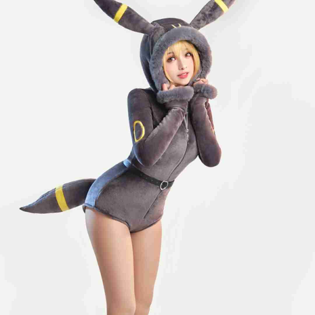 PM Derivative Sexy High Cut Lingerie Kawaii Ohr Schwanz Socken Dessous mit Kapuze