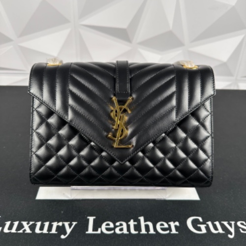 Saint Laurent Medium Envelope in Lambskin