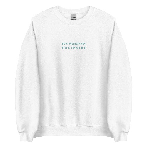 On The Inside | Unisex Sweatshirt - White / XL