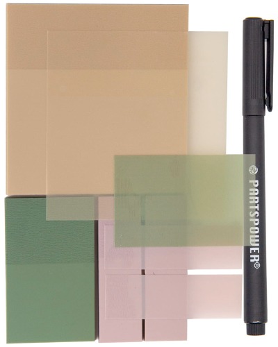 PARTSPOWER Transparent Pastel Sticky Notes, Clear Sticky Tabs - Translucent Page Flags Book Markers, Perfect for Reading Annotating, Bible Journaling School Study Office School Supplies - 