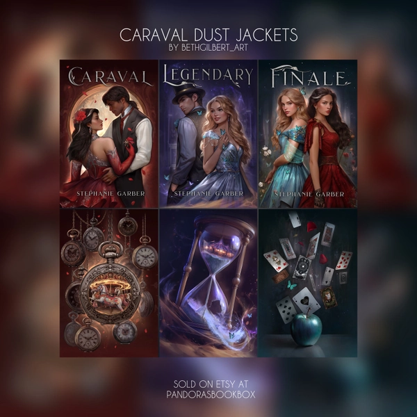 PRE-ORDER Caraval Complete Jackets Set - Stephanie Garber (Caraval Legendary Finale) Alternative Cover