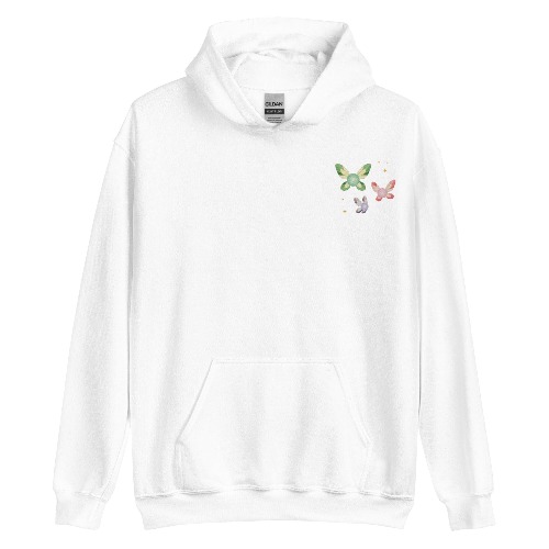 Navi Fairies | Embroidered Unisex Hoodie | The Legend of Zelda - White / XL