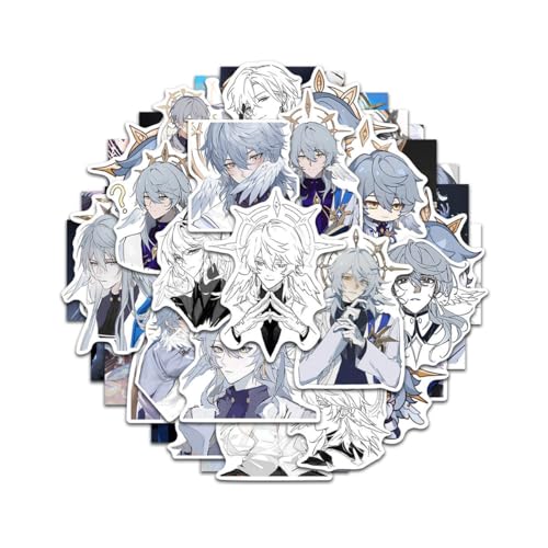 YoitS Sunday Stickers with Fortune Bag 96Pcs Honkai Star Rail Cool Cartoon Waterproof Stickers for Phone Laptop DIY Decor