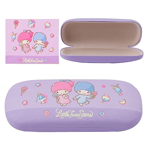 G-Ahora Kitty Cat Eyeglasses Case with Glasses Cloth Pom Pom Purin Eyeglass Storage Case Hard Shell Glasses Protective Case - Navy