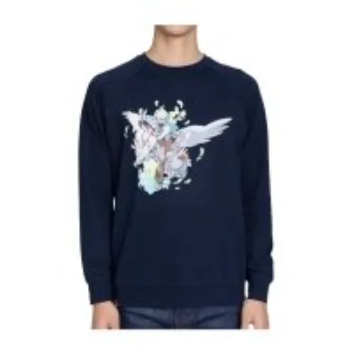 N Pokémon Trainers Midnight Navy French Terry Crew Neck Sweatshirt