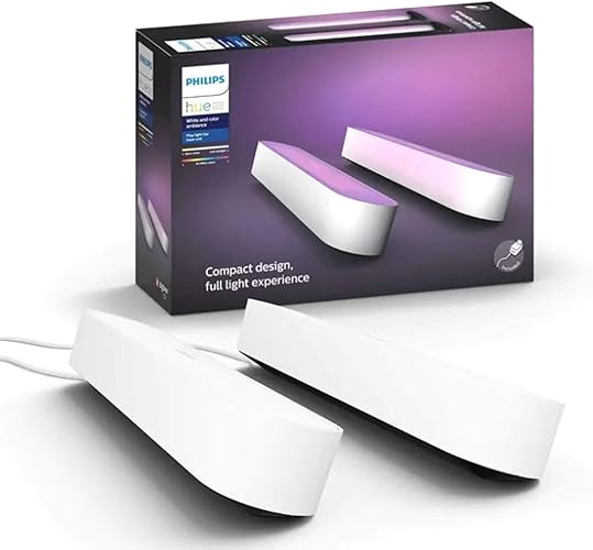 PHILIPS Hue Play Pack White & Color Ambiance X2 6,6 W - Blanc - Blanc - Pack x2 - Unique