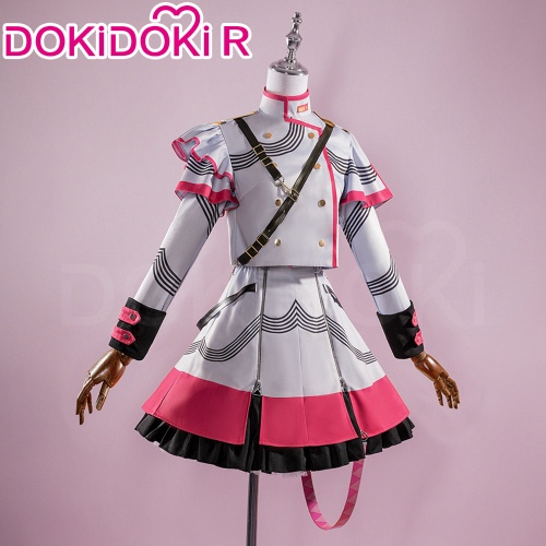 【Size XS-2XL】DokiDoki-R Project DIVA 2nd Cosplay Costume Grey Pink | M-Order Processing Time Refer to Description Page