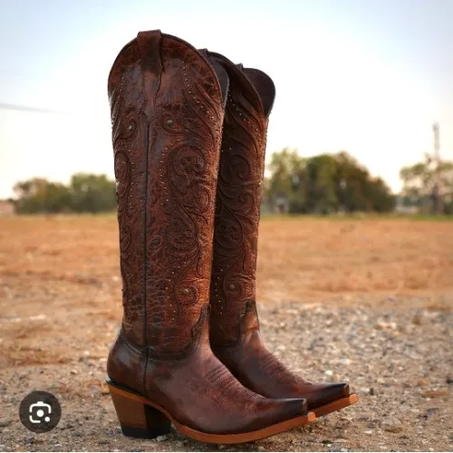 Leather Cowgirl Boots