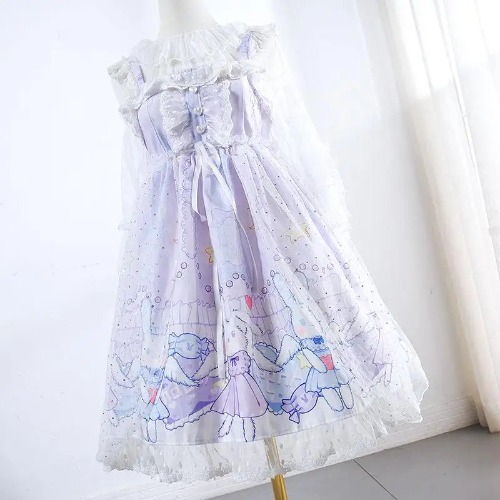 Lavender Bunny Lolita Dress for Kawaii Princesses and Dance Lovers