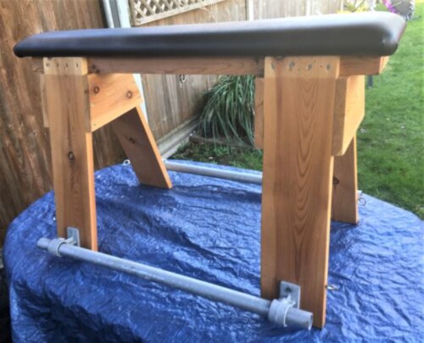 SPANKING BENCH BDSM complete with securing rails in galvanised steel.  | eBay