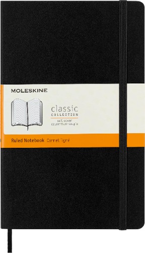Moleskine - Classic Soft Cover Notebook - Ruled - Large - Black, (QP616) - Moleskine - Classic Soft Cover Notebook ... - Black