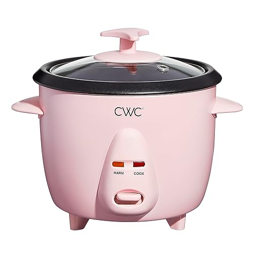 COOK WITH COLOR 6 Cup Rice Cooker 300W - Effortless Cooking and Perfectly, Cooks 3 Cups of Raw Rice for 6 Cups of Cooked Rice, Pink - Pink