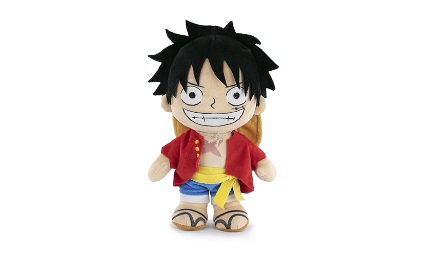 One Piece - One Piece Character Plush - 28 cm - Luffy, Sanji, Roronoa Zoro,Shanks - Super Soft Quality - luffy