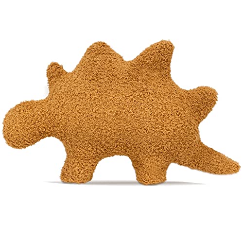Augwindy 19.7" Dino Nugget Pillow Dinosaur Chicken Nugget Plush Pillows Easter Birthday Decoration Gifts for Boys Girls (Stegosaurus, Large) - Large - Stegosaurus