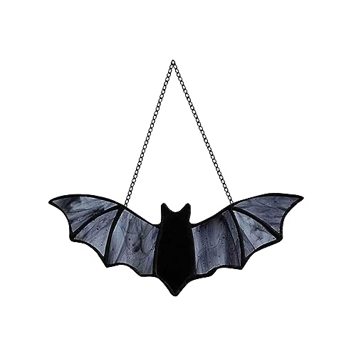 Bats Stained Glass Window Hanging