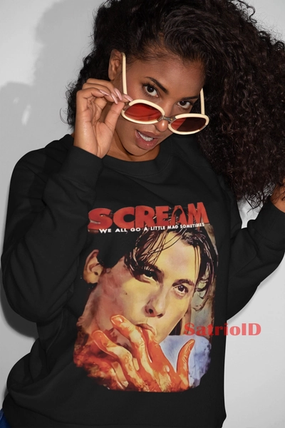 Scream Movie Sweatshirt , Billy Loomis T-Shirt, Halloween Shirt, We All Go A Little Mad Billy Loomis, Scream 90s Horror Movie Shirts NW-05