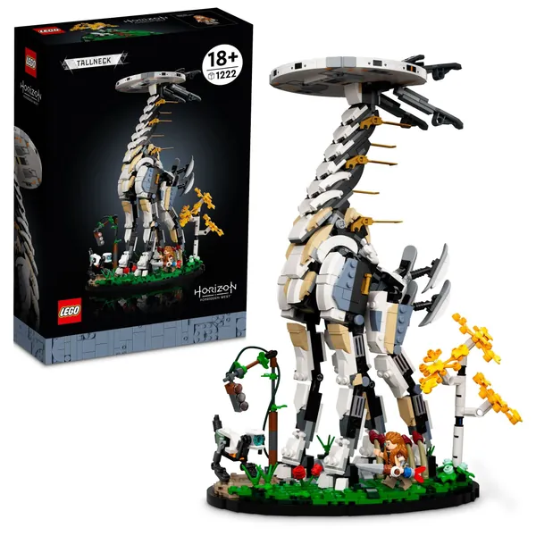 LEGO Horizon Forbidden West: Tallneck 76989 Building Sett; Collectible Gift for Adult Gaming Fans; Model of The Iconic Machine with a Display Stand (1,222 Pieces)