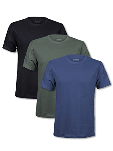 Kingsted T-Shirts for Men Pack - Royally Comfortable - Soft & Fresh Premium Fabric - Well-Crafted Classic Tee - Large - Classic Pack