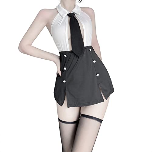 Zyimsva Maid Dress Halloween Costume Maid Outfit Cosplay Housemaid Costume Sexy Et Bas