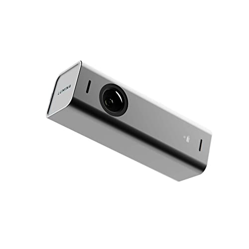 Lumina 4K Webcam: Studio-Quality Webcam Powered by AI. Look Great on Every Video Call. Compatible with Mac and PC (Atomic Grey) - Atomic Grey