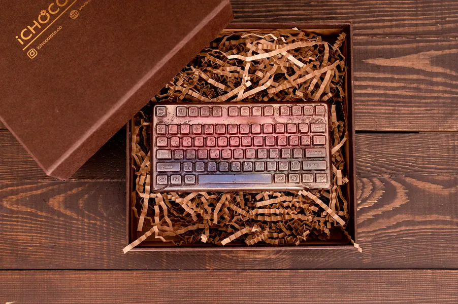 Keyboard Fine Belgium Chocolate, Artisan Chocolate , Christmas Gift , Surprise Gift,Christmas Chocolate ,Craft Chocolate