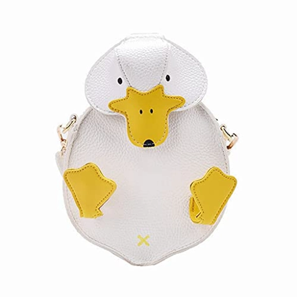 Duck Purse Small PU Leather Crossbody Bag 3D Cartoon Duckling Shoulder Bag Coin Purse Clutch Wallet for Women