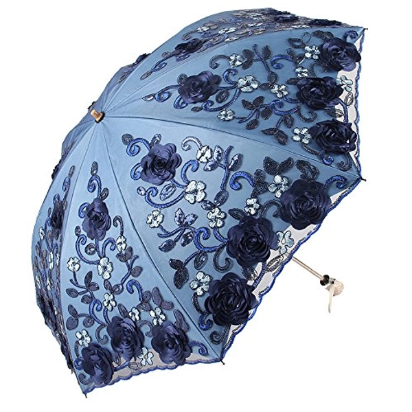 Honeystore Flower Lace Parasols for Wedding Party Lace Bridal Umbrella