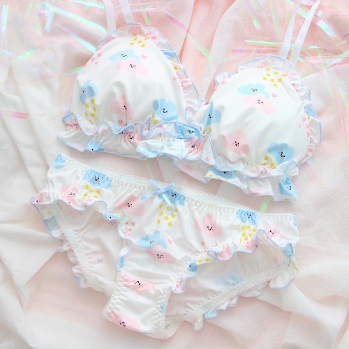Happy Clouds Lingerie Set - M  (A-B Cup)