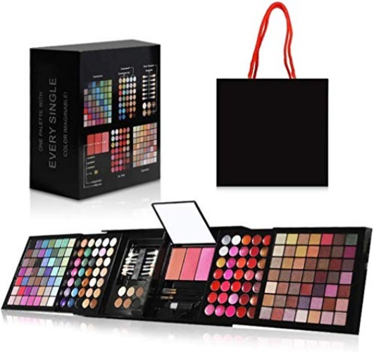 Hotrose Full 177 Color Eyeshadow Palette Blush Lip Gloss Concealer Kit Beauty Makeup Set,All-in-One Makeup Kit with Mirror, Applicators - 177 Colors