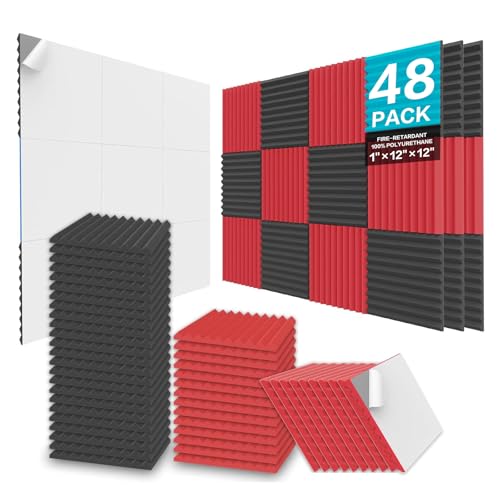 48 Pack Acoustic Foam Panels