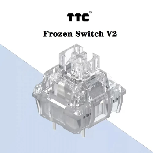 Teclado mecânico TTC-Frozen Switch V2, interruptores silenciosos, 3 pinos, linear, 39Gf, RGB, transparente, teclado de jogos personalizado para gamer - AliExpress 7