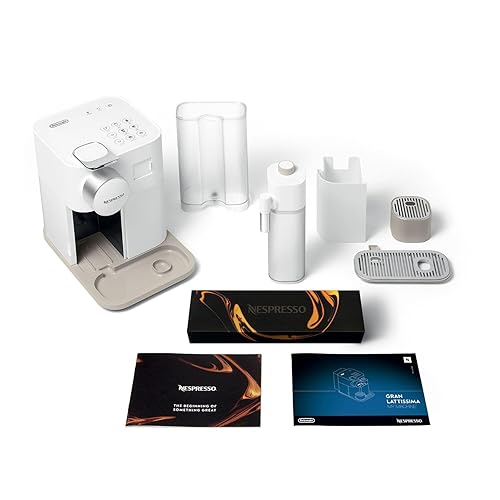 Nespresso Gran Lattissima Original Espresso Machine with Milk Frother by De'Longhi, Fresh White - Machine + Frother - Fresh White