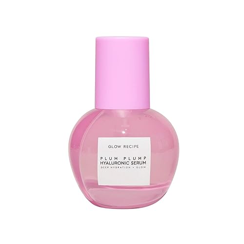 Glow Recipe Plum Plump Hyaluronic Acid Serum - Hydrating Korean Skin Care + Face Serum for Women & Men with Antioxidant Plum + Vitamin B5 to Repair Skin Barrier & Lock-In Moisture (30ml)