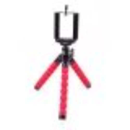 Octopus Phone Stand: Adjustable, Portable Holder - Red