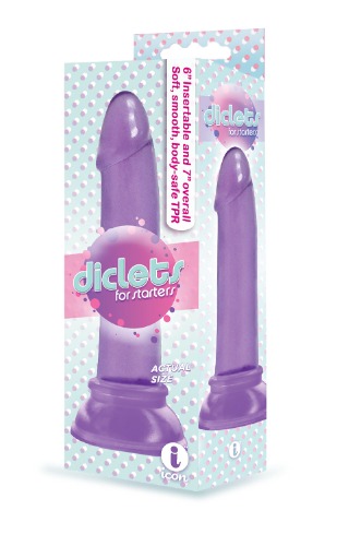 Icon Brands The 9's - Diclet's 7 Inch Jelly Dong - Purple Purple