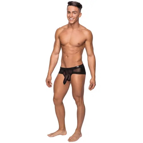 Hoser Stretch Mesh Micro Mini Short Black MD