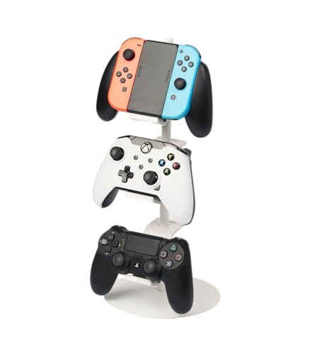 Yamazaki Home Smart Universal Adjustable Game Controller Stand/Controller Holder - Steel - White